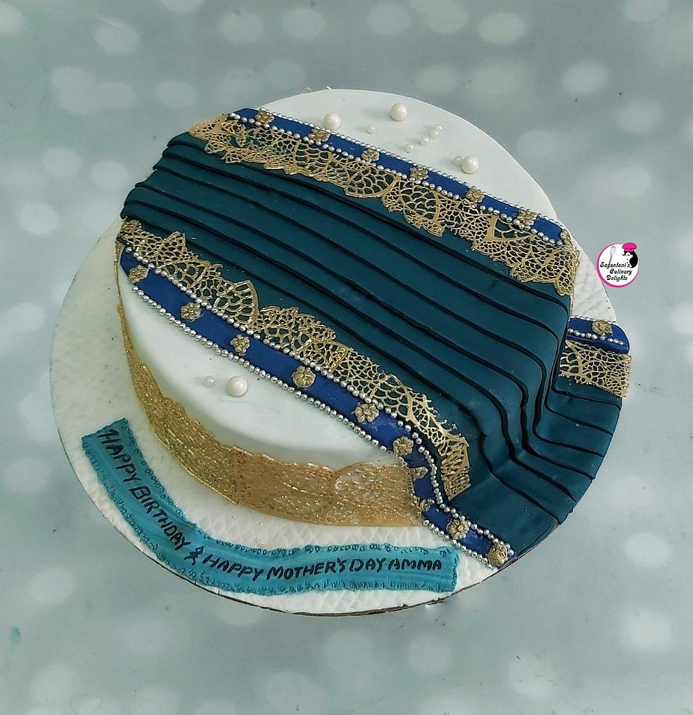Saree cake design | Sadi cake ideas | Saree theme cake | saree cake without  fondant cake |saree cake - YouTube