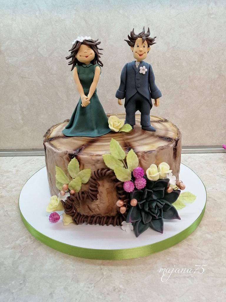 Amazon.com: Funny Fishing Wedding Cake Topper - Just Wait a Second - The  Bride Urges Groom to Get Married,Fishing Couple Cake Topper, Mr & Mrs Wedding  Cake Topper (Fishing Couple) : Grocery