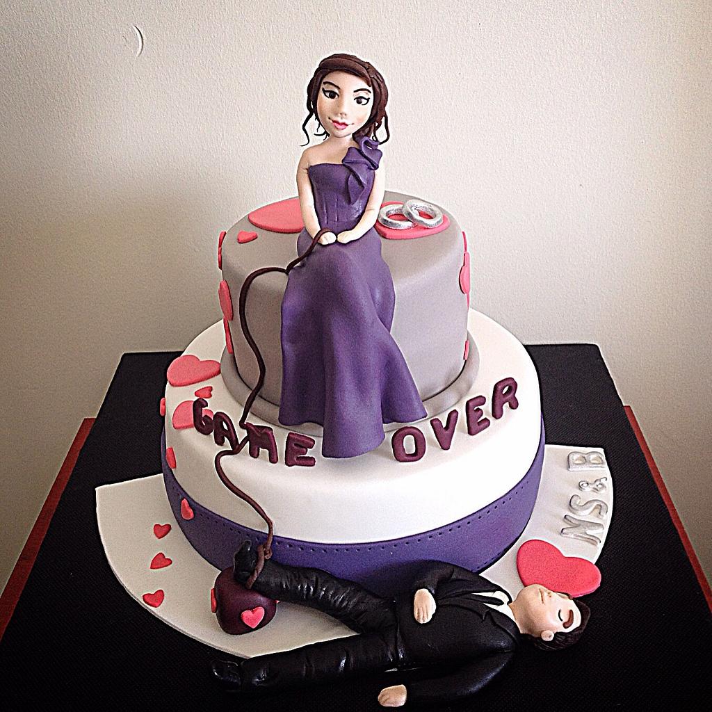 Order Game Over Theme Bachelor Party Cake Online | Free Home Delivery in  Gurgaon : Bachelor Party Gurgaon