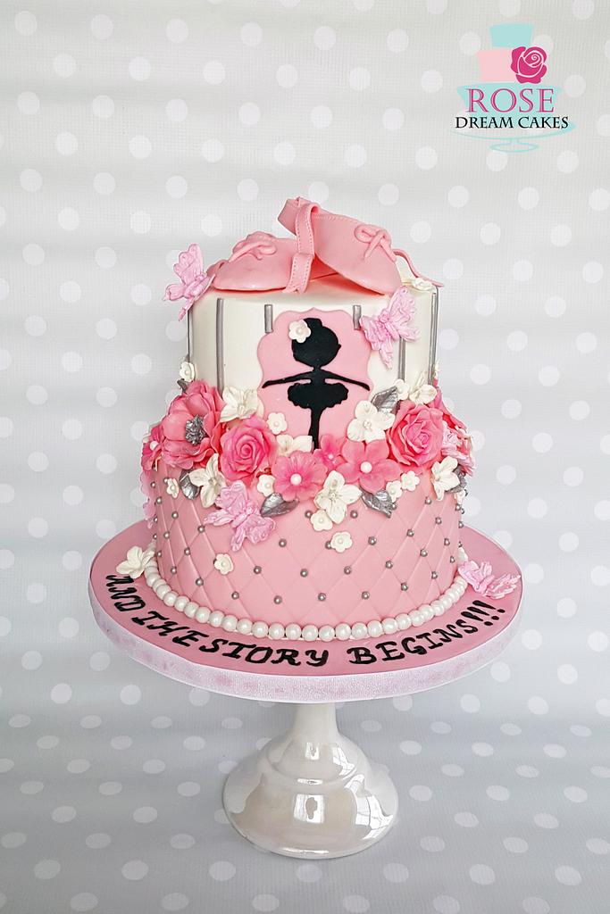 Ballerina Baby Shower Cake - Decorated Cake by Rose Dream - CakesDecor