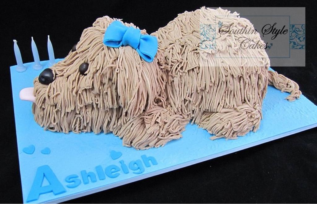 Shaggy clearance dog cake