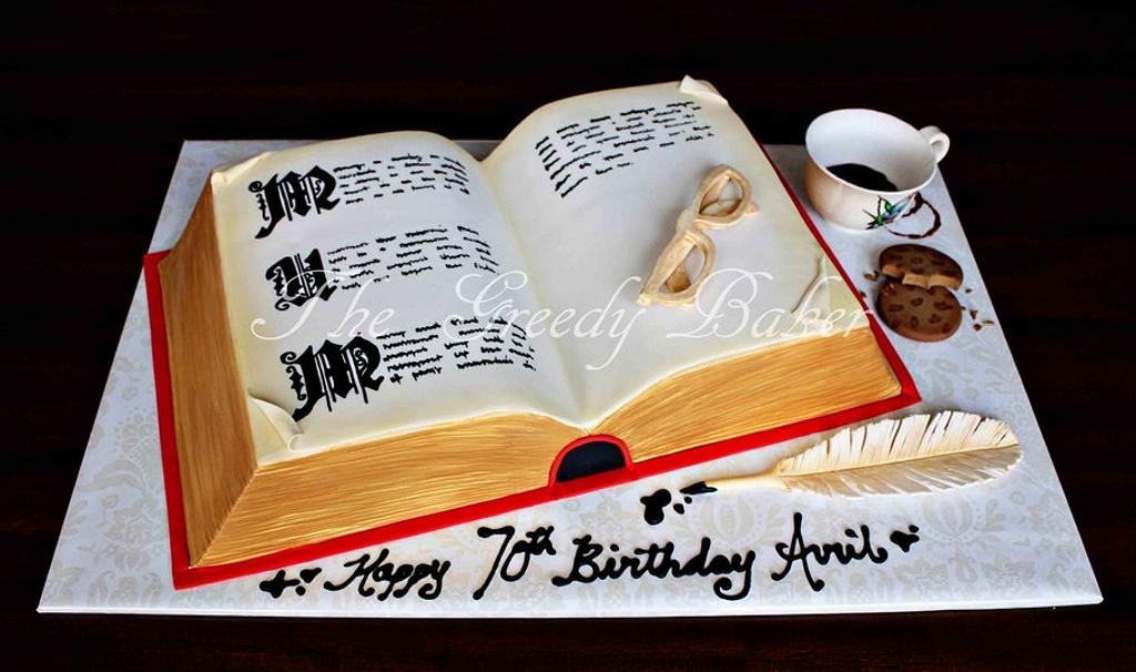 Harry Potter book shape birthday cake - Decorated Cake by - CakesDecor