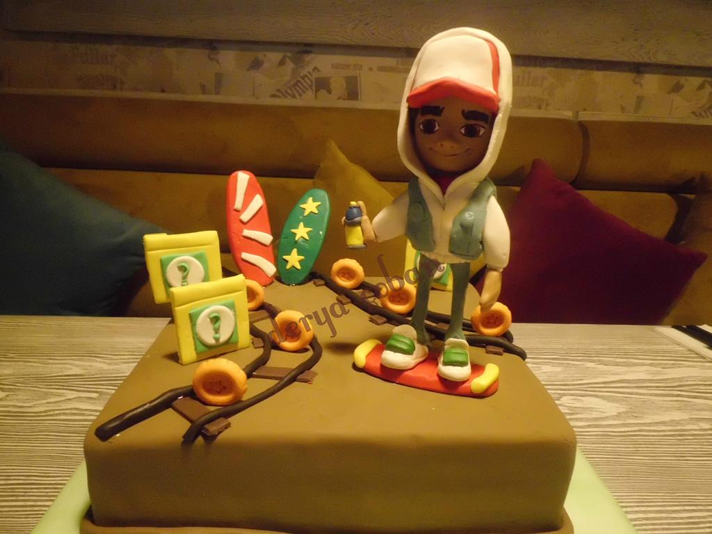 Subway Surfers Cake - 5th Birthday Celebrations - SYBO - YouTube