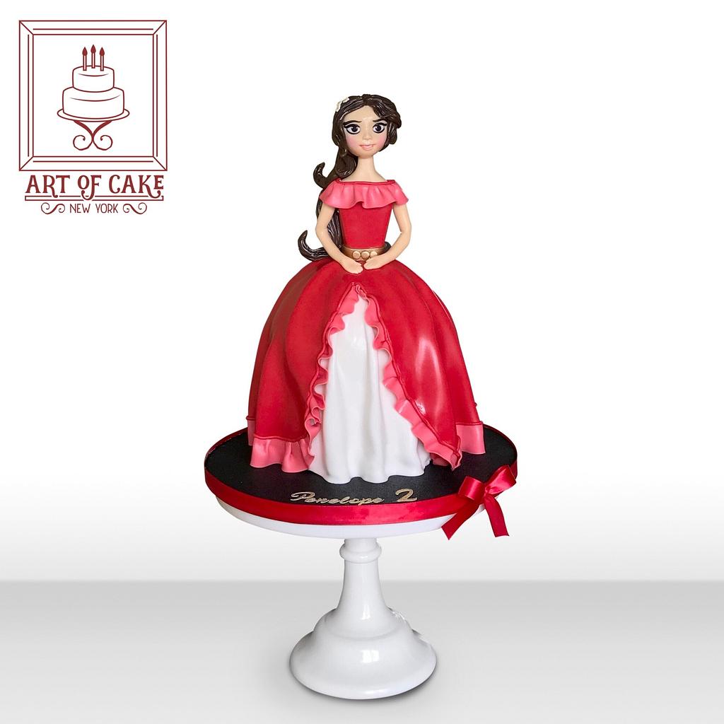 Ufa, Russia, 3 January, 2021: cake topper. edible fondant witch figurine  doll princess cake Stock Photo - Alamy
