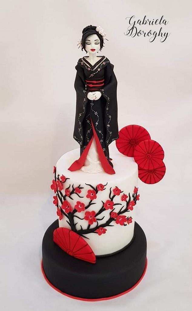 Japan - An International Cake Collaboration - Geisha - - CakesDecor