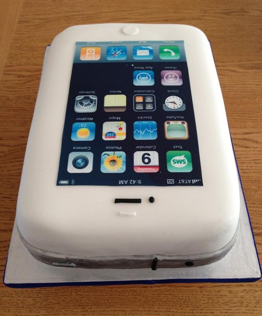 iPhone birthday cake - Cake by Roberta - CakesDecor