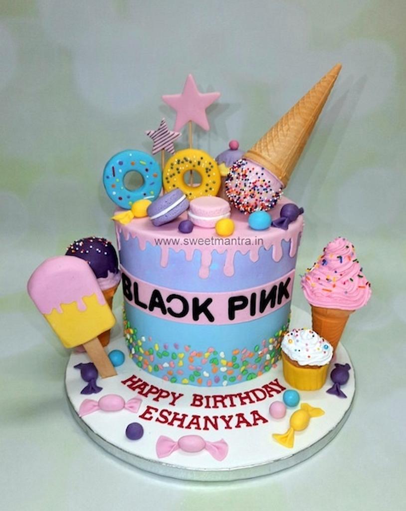 BlackPink Cake design inspo!🖤💓😍 So funky yet so prettyyy! Perfectt... |  TikTok-sgquangbinhtourist.com.vn