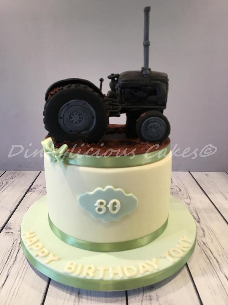 Tractor Birthday Cake - CakeCentral.com