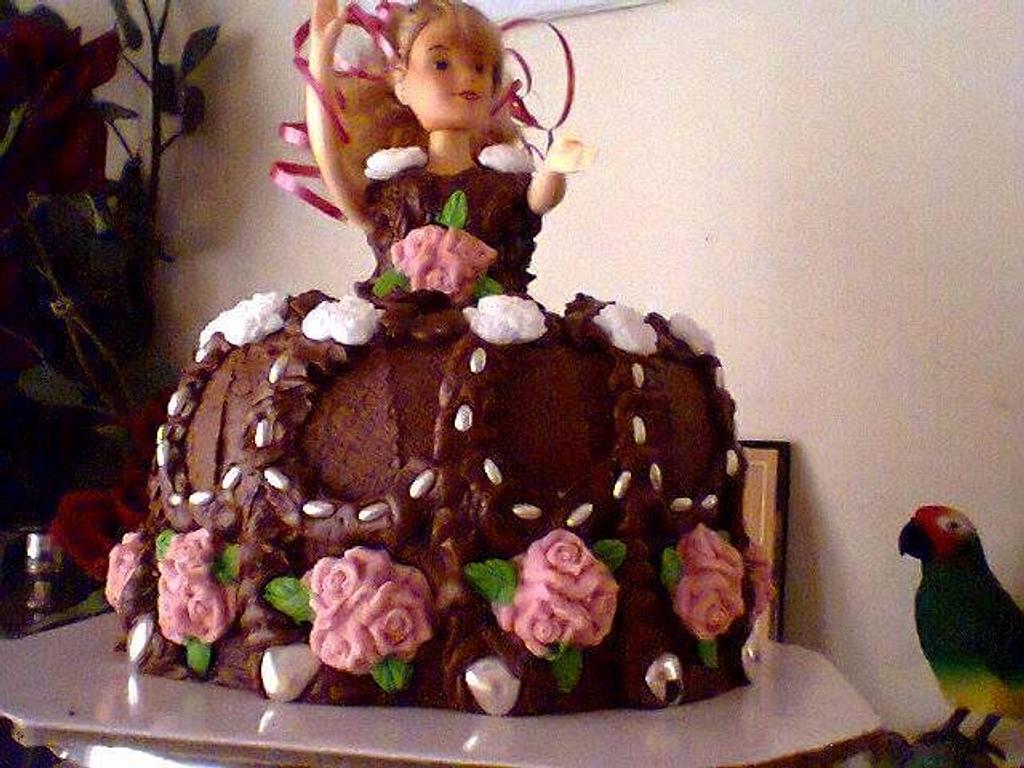 BEAUTIFUL CHOCOLATE GLITTER PRINCESS BARBIE BIRTHDAY CAKE | Flickr
