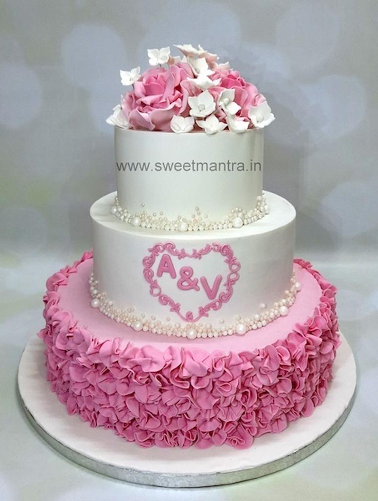 Two Tier Engagement Cake Design Ideas 2022/Anniversary Cake/Ring Ceremony  Cake Ideas/Wedding Cake/ - YouTube