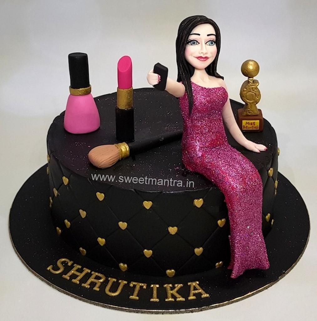 Top model theme cake for fashion girl's birthday - - CakesDecor
