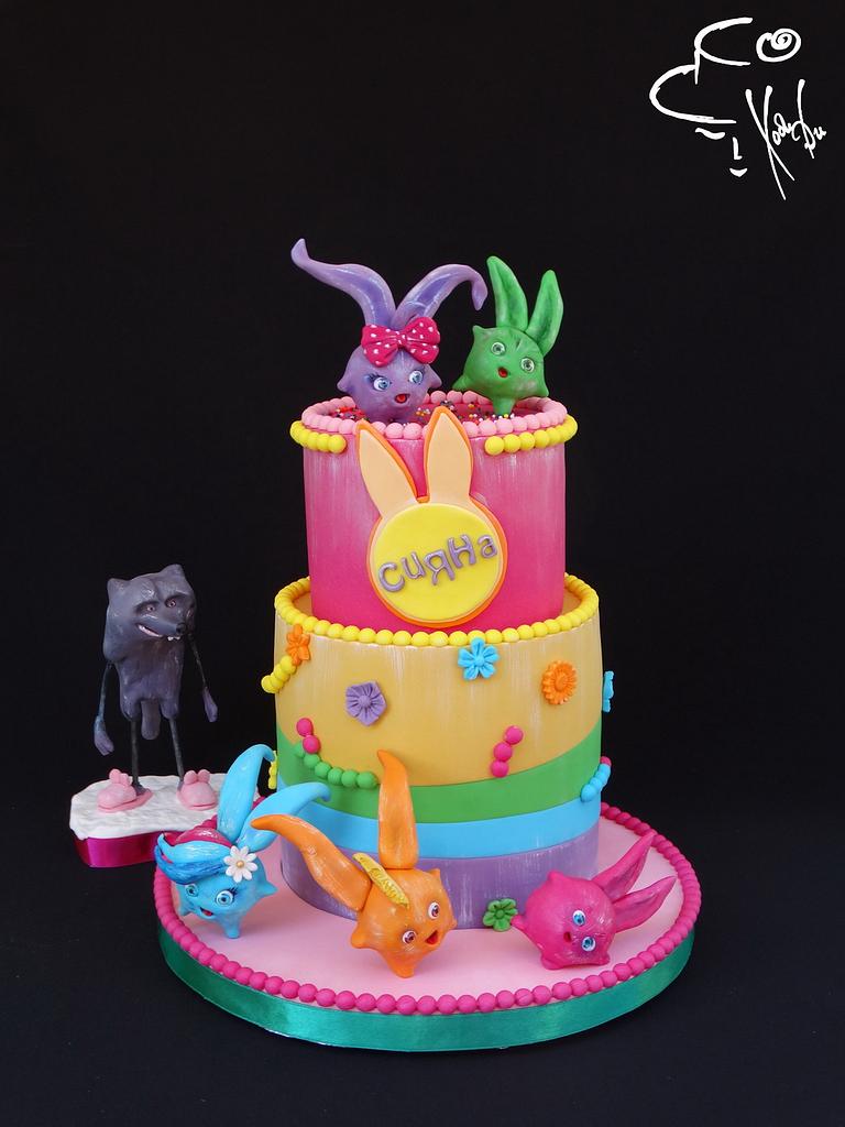 Sunny Bunnies - Decorated Cake by Diana - CakesDecor