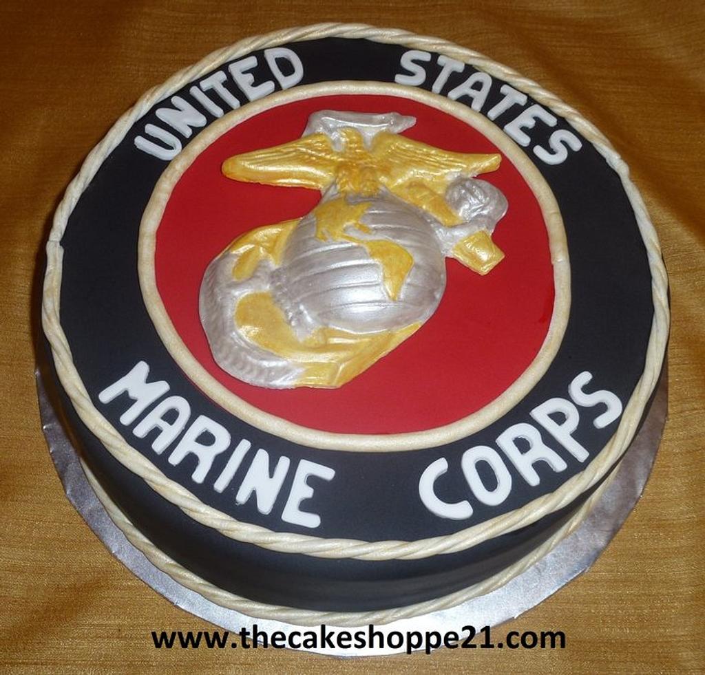 US Marine Corps cake - Cake by THE CAKE SHOPPE - CakesDecor