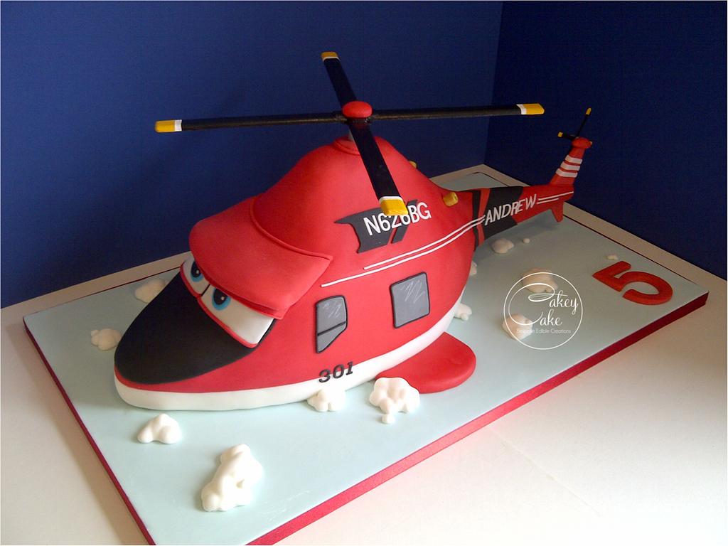 Helicopter Birthday Cake – Crumbs & Doilies