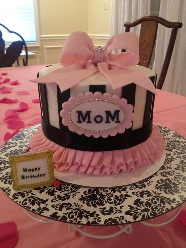 Happy Birthday Mom Cake Topper SVG | Mom Birthday SVG