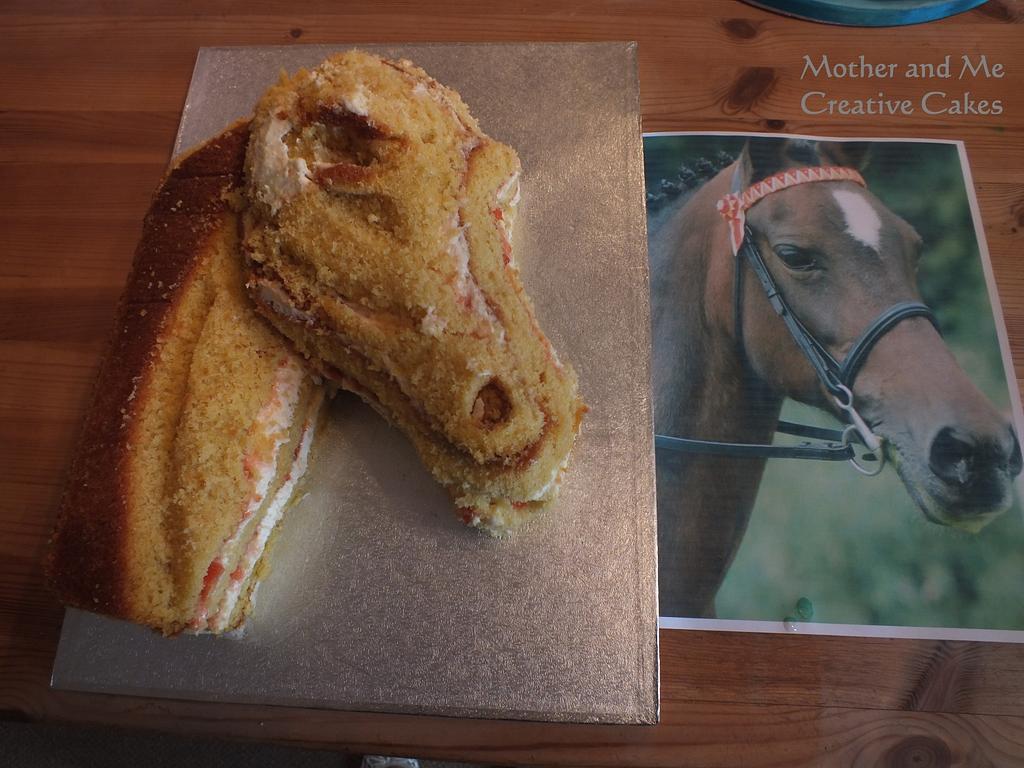 Making a carved 3d Horse's Head Cake Cake by Mother CakesDecor