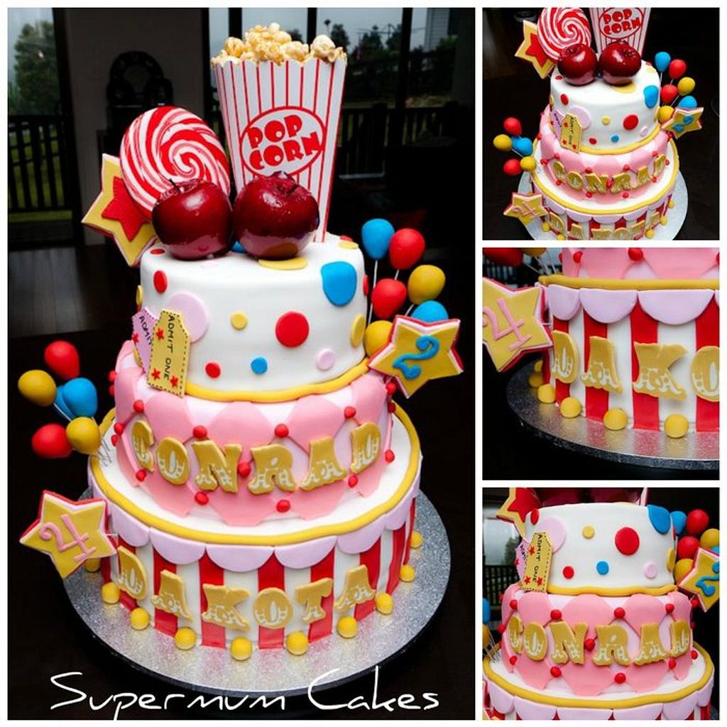 Carnival MEGA CAKE! | Cotton Candy, Popcorn, Lollipops... | How To Cake It  - YouTube