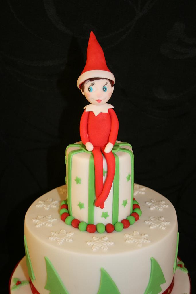 Our Elf on the (cake) Shelf.... - Cake by Judy - CakesDecor