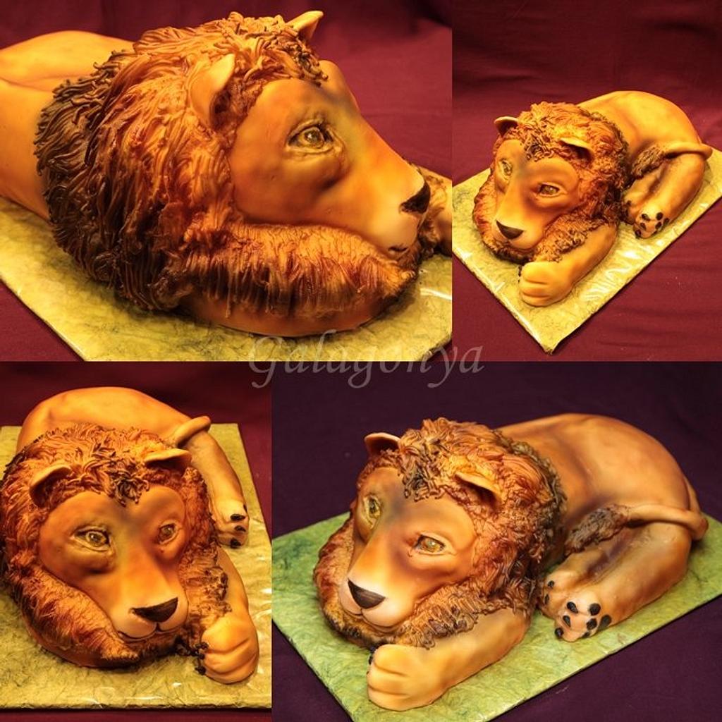 3D Lion Cake - Cake by Galagonya - CakesDecor