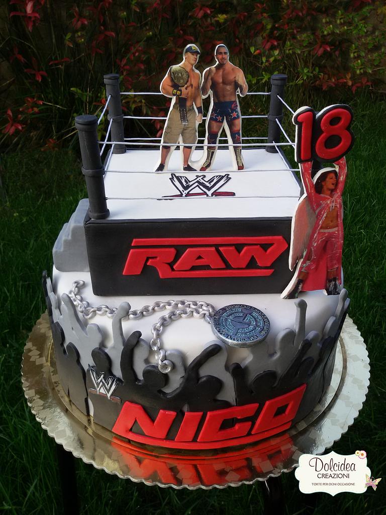 WWE Wrestling Ring Cake Cupcakes Decorated Cake By CakesDecor |  idusem.idu.edu.tr