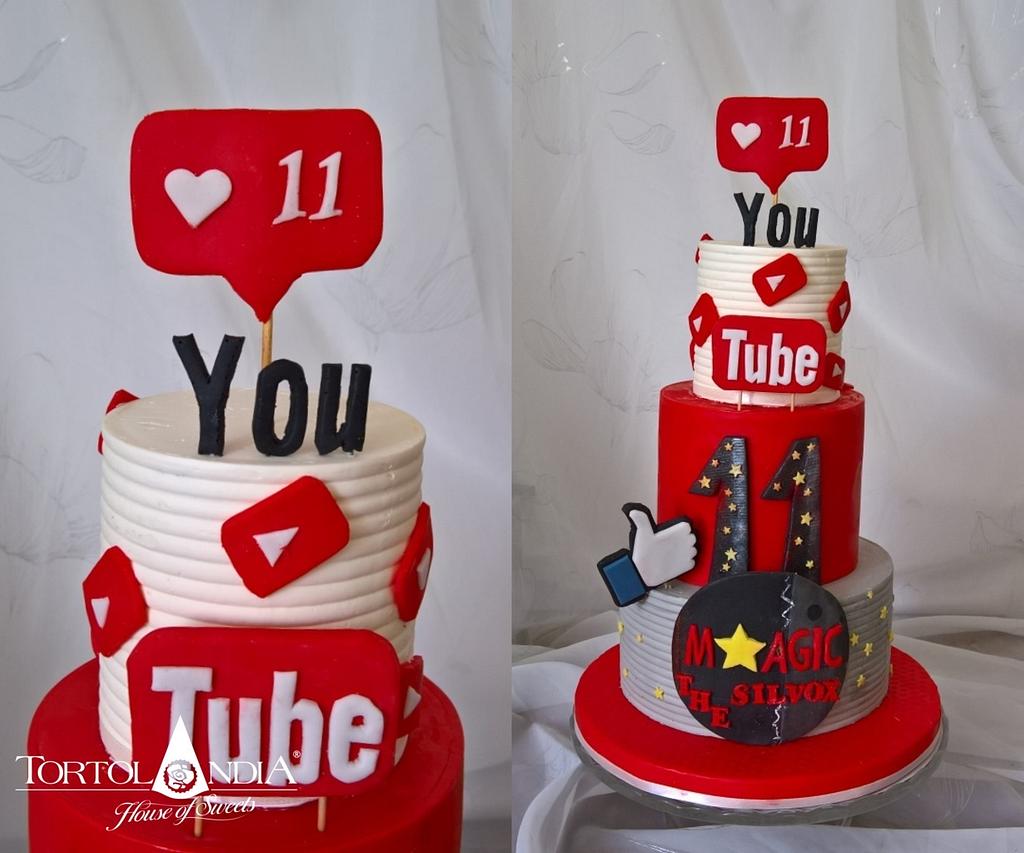 Youtube cake for Silvio - Cake by Tortolandia - CakesDecor