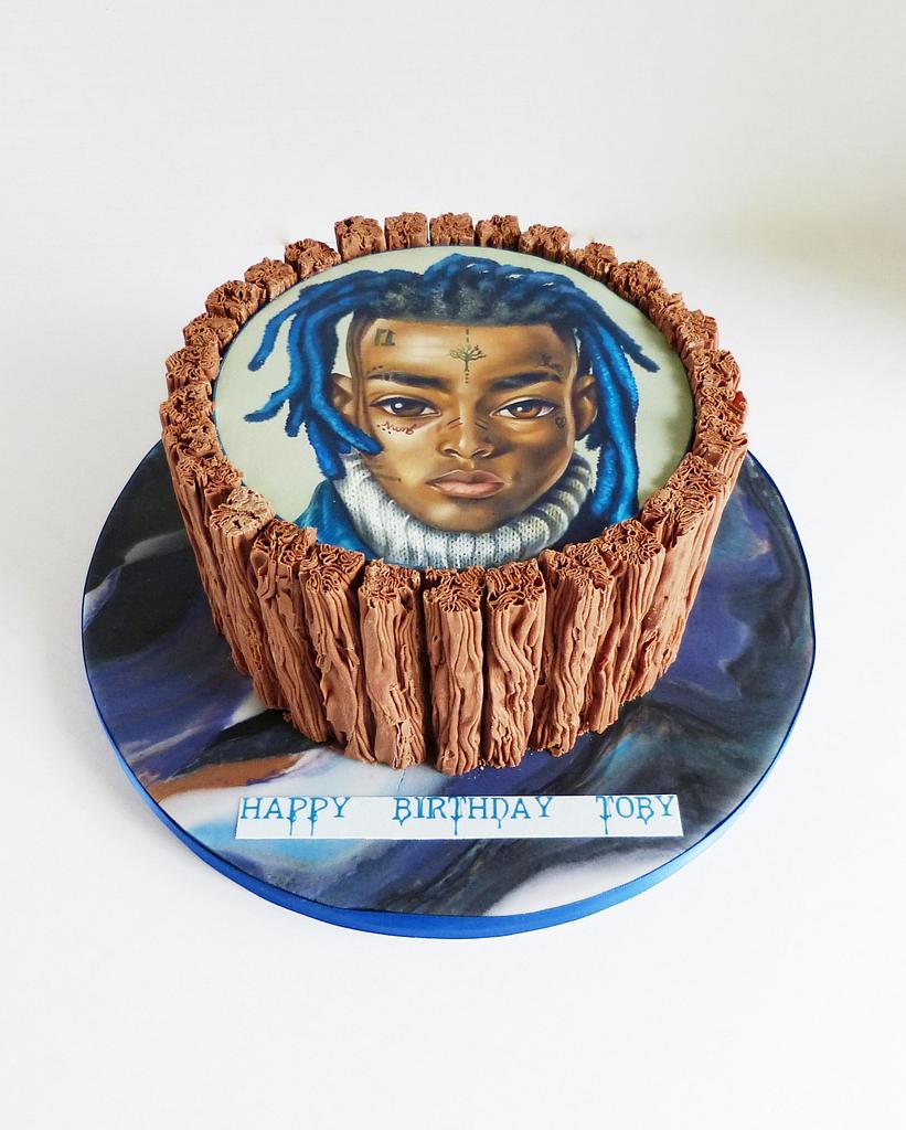 XXXtentacion edible image cake - Decorated Cake by Angel - CakesDecor