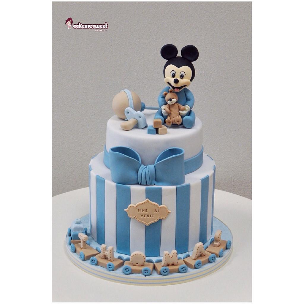 Baby Mickey Mouse Cake By Naike Lanza Cakesdecor