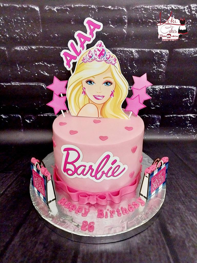 Barbie Movie Head Logo Edible Cake Topper Image Barbie Edible Cake  Decoration | eBay