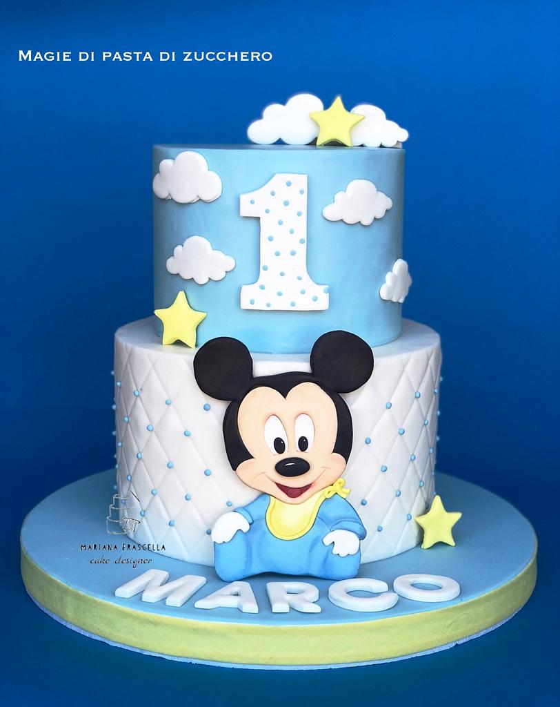 Baby Mickey Mouse Decorated Cake By Mariana Frascella Cakesdecor