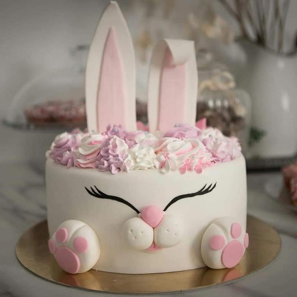 Jellycat Bunny Cake With Mini Flora And Macarons