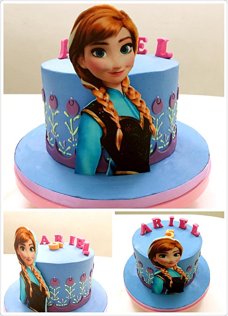 50 Disneys Anna Cake Design (Cake Idea) - October 2019 | Anna birthday cake,  Cool cake designs, Anna cake
