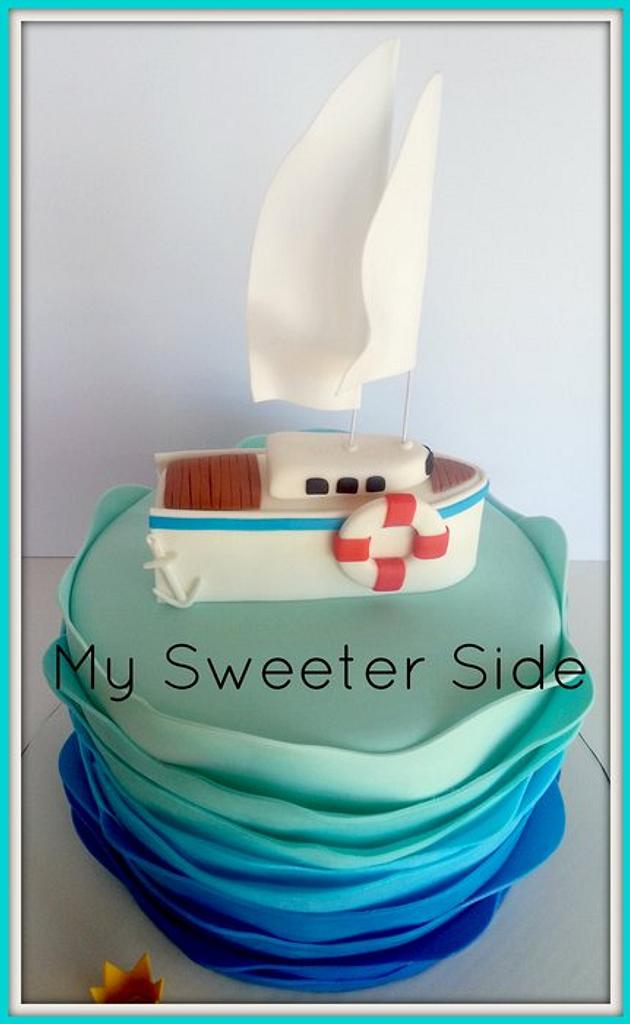 sailboat cake design