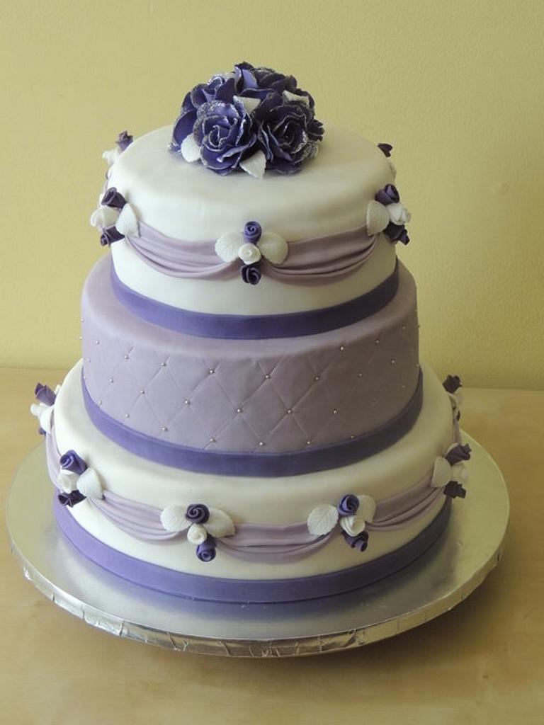 lavender sweet sixteen cake - Cake by yourfantasycakes - CakesDecor