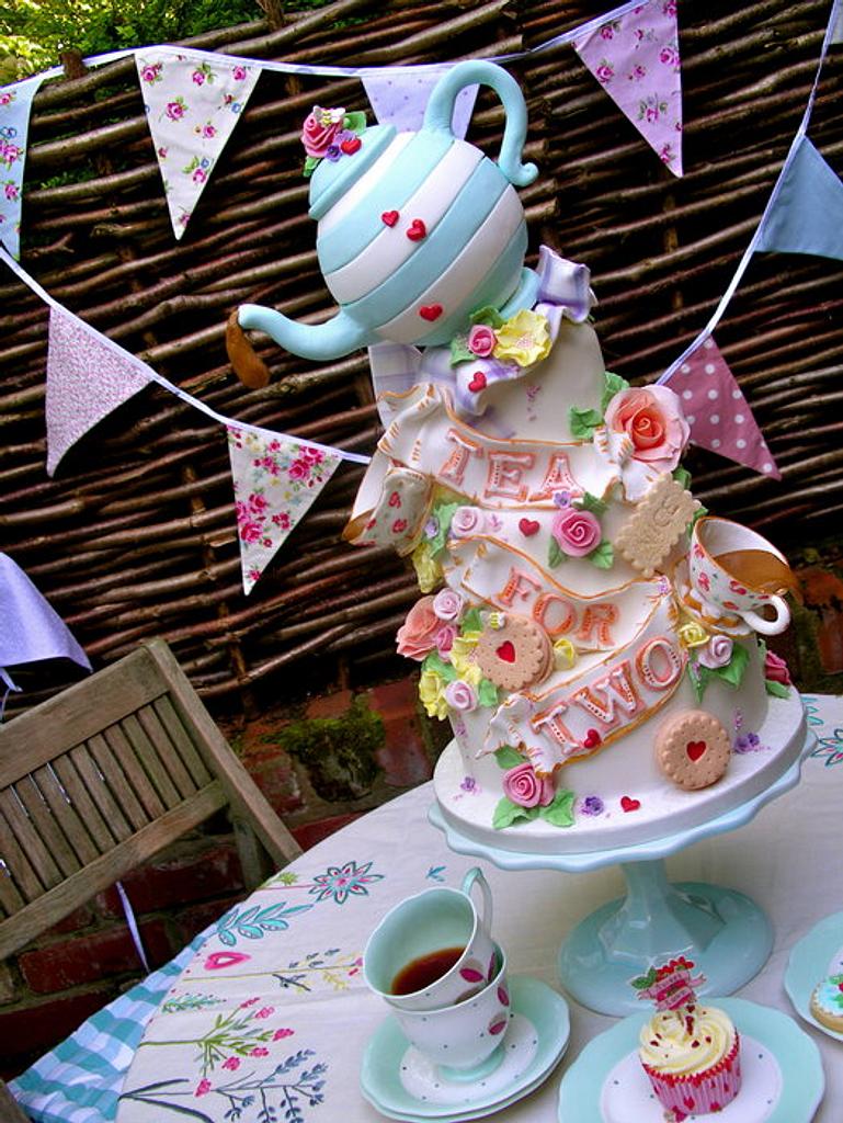 Tea for two - Cake by Lynette Horner - CakesDecor