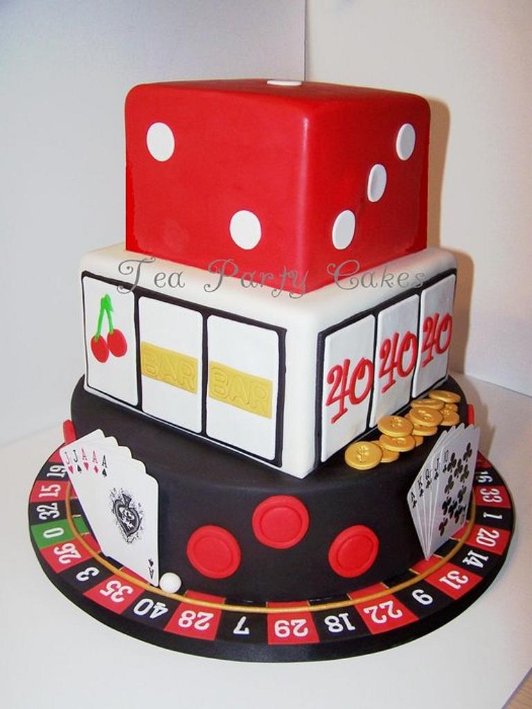 21St Casino Cake | Casino cakes, How to make cake, Themed cakes