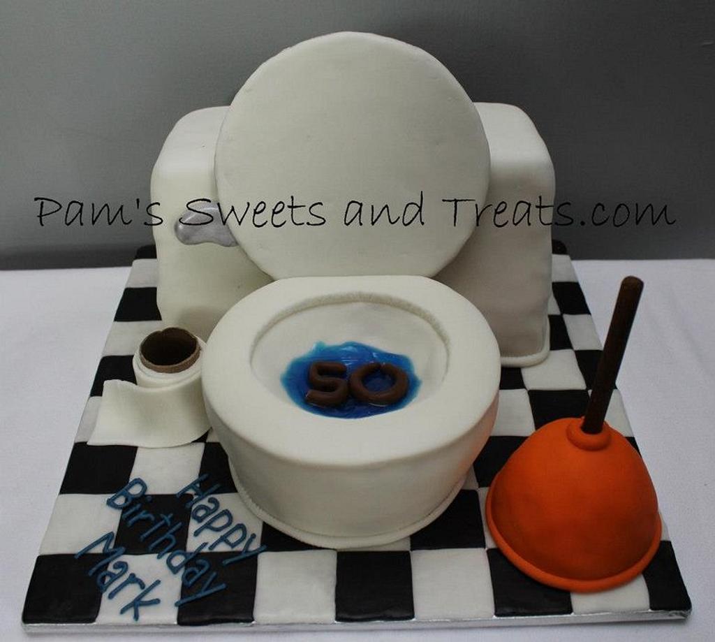 Toilet Cake - Decorated Cake by Pam - CakesDecor