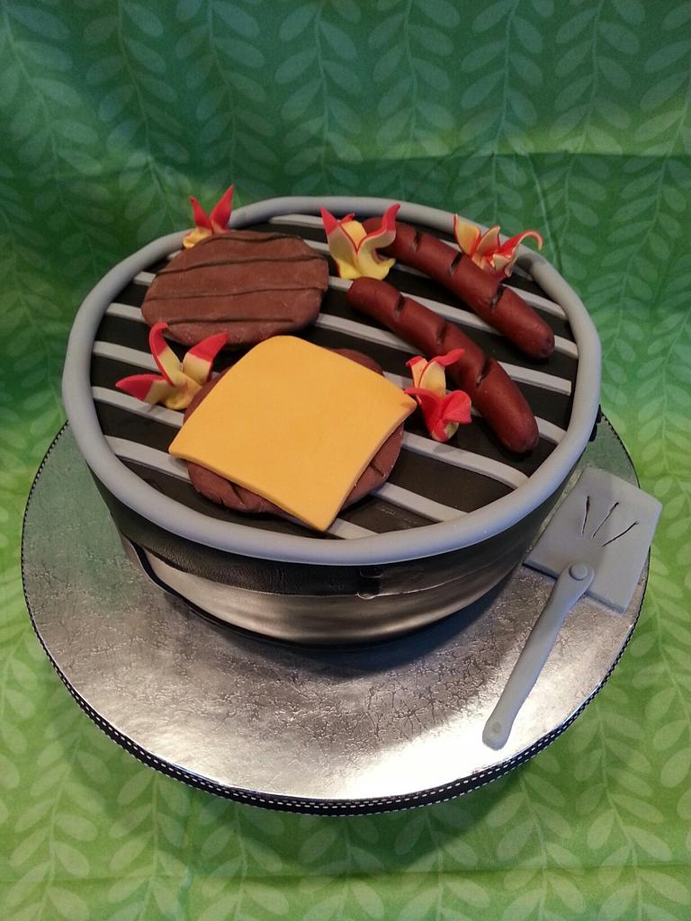 Barbeque Grill Cake Cake by jan14grands CakesDecor