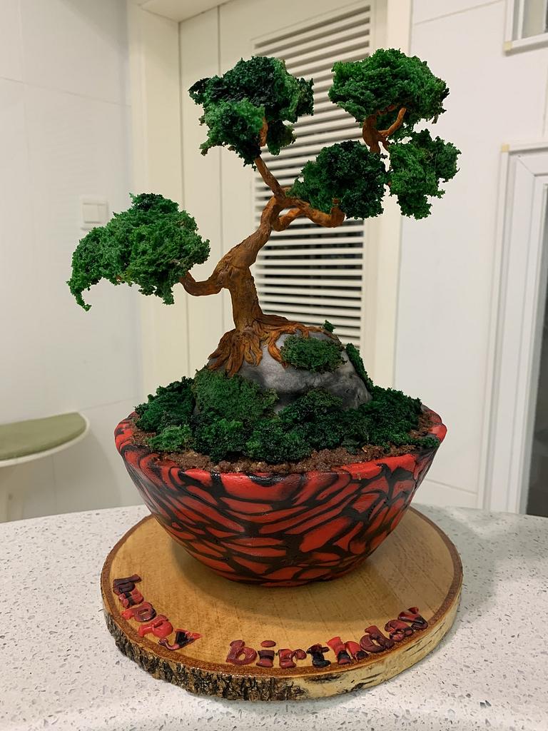 Bonsai cake Cake by alek0 CakesDecor