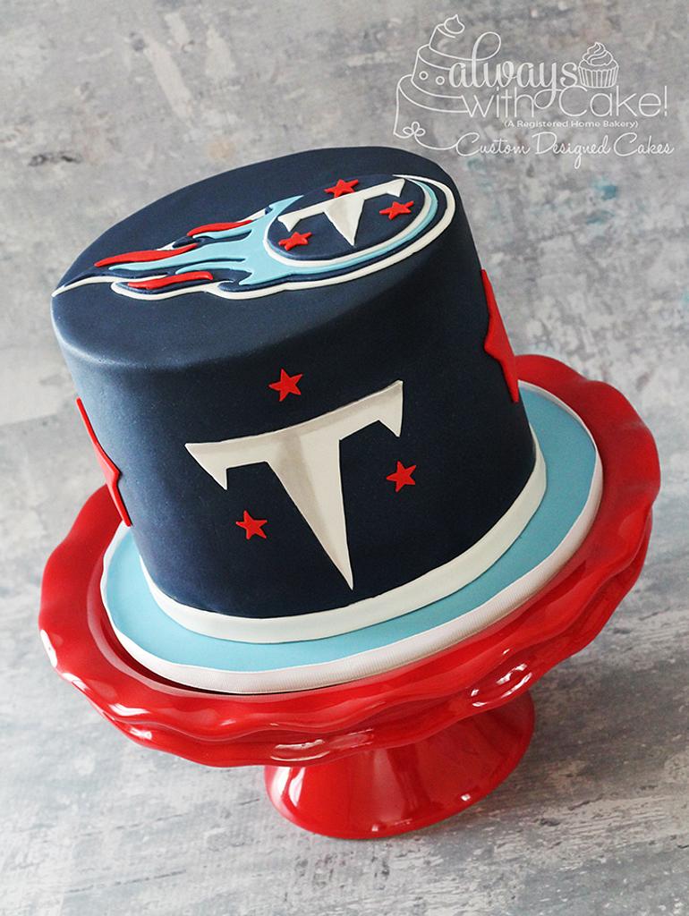 Tennessee Titans - Decorated Cake by AlwaysWithCake - CakesDecor