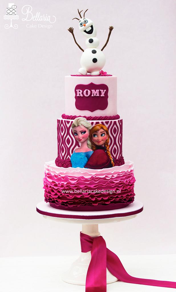 Frozen Princess Cake - Anna - Ashlee Marie - real fun with real food