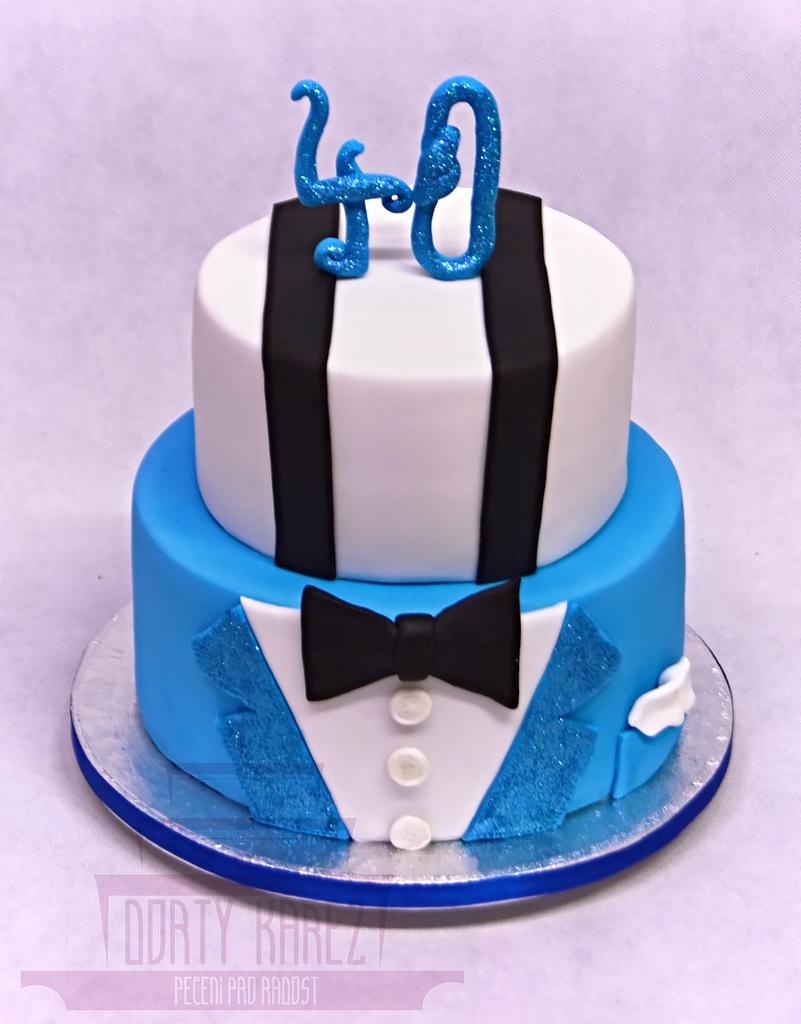 40th Birthday cake for a man - Decorated Cake by Lenka - CakesDecor