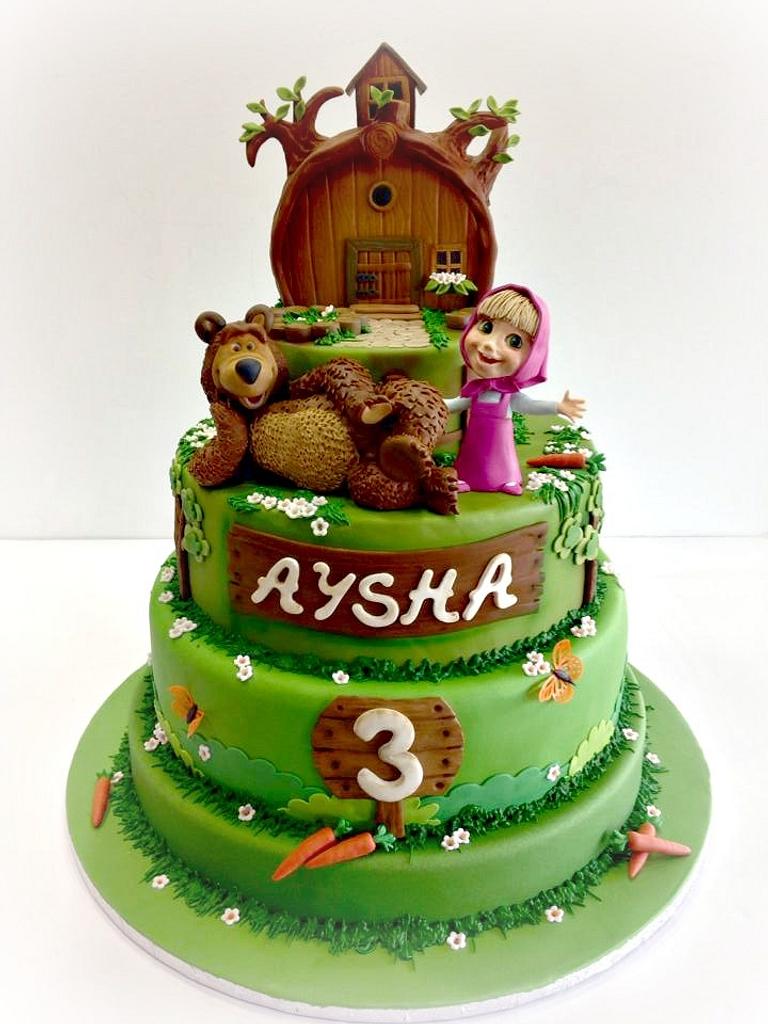 Masha and the Bear - Cake by Patrizia Laureti LUXURY CAKE - CakesDecor