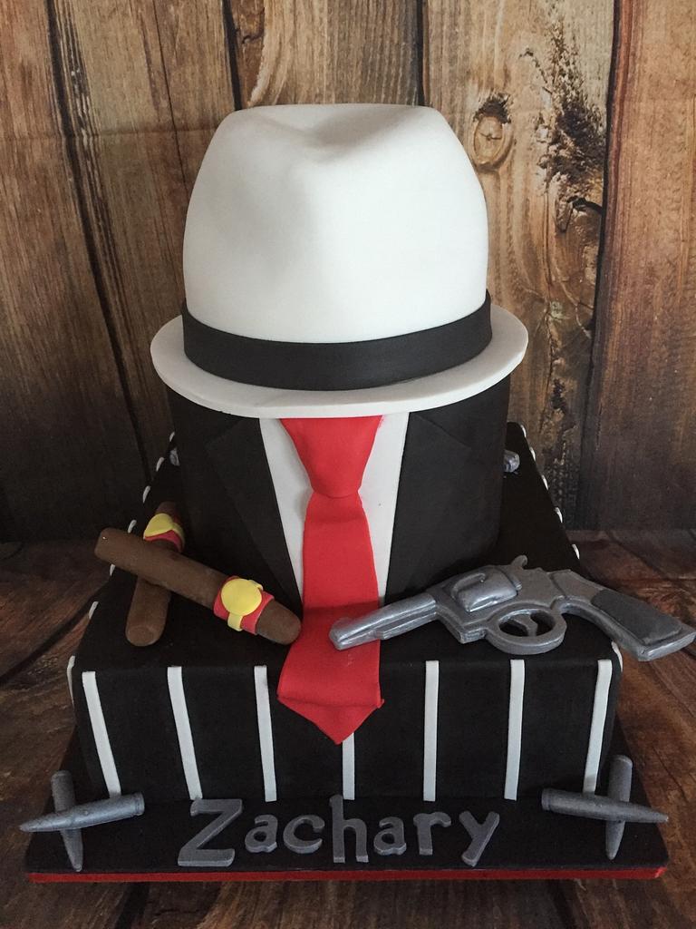 Gangster cake - Cake by Elke Potter - CakesDecor