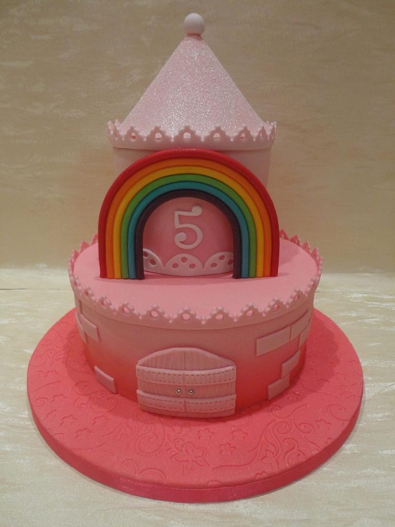 rainbow princess castle