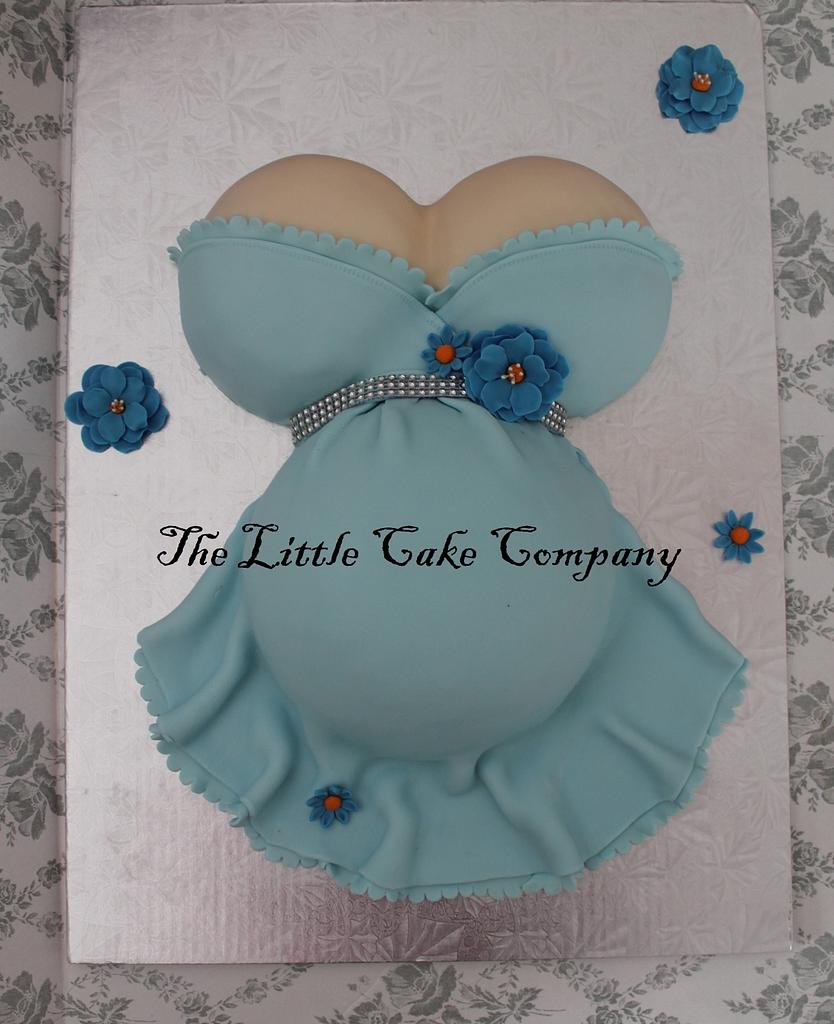 pregnant belly cake - Cake by The Little Cake Company - CakesDecor