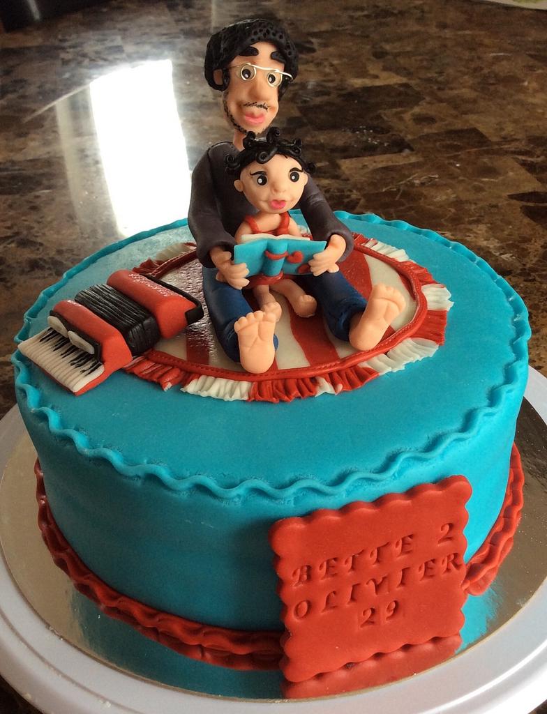 Father & Daughter B-day Cake | Angelic Perfection Pastries