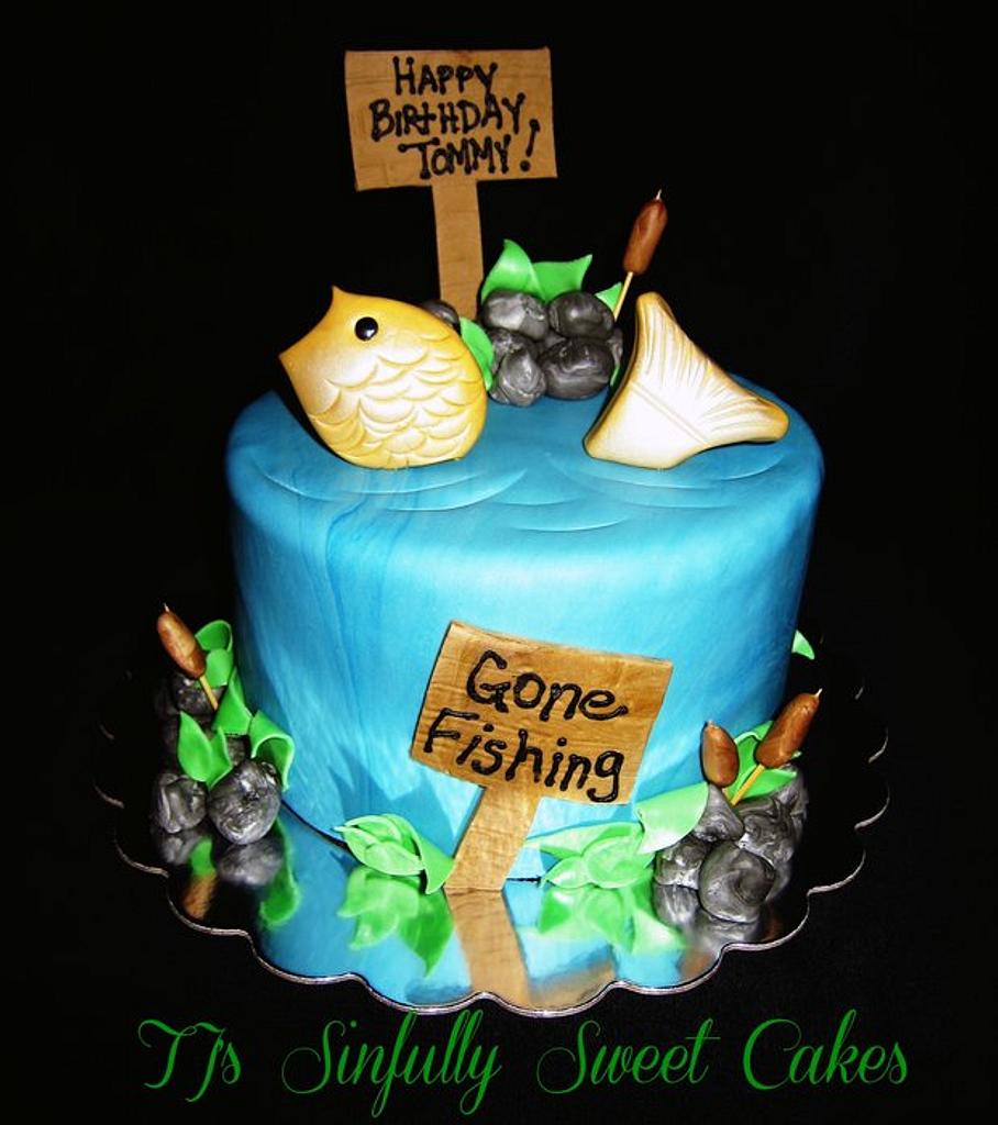 Gone Fishing Cake - Decorated Cake by Tyla Mann - CakesDecor