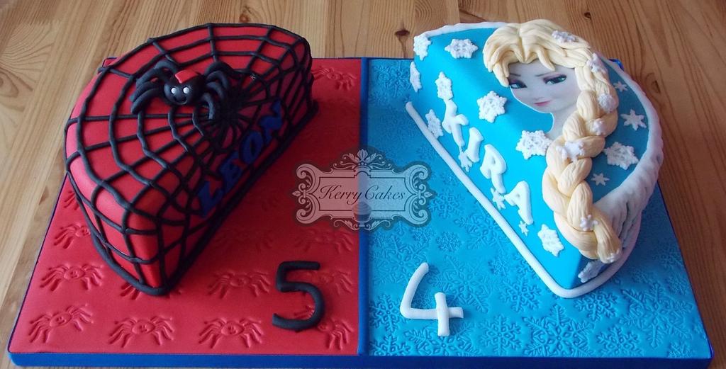 Half N Half Decorated Cake By Kerrycakesnewcastle Cakesdecor