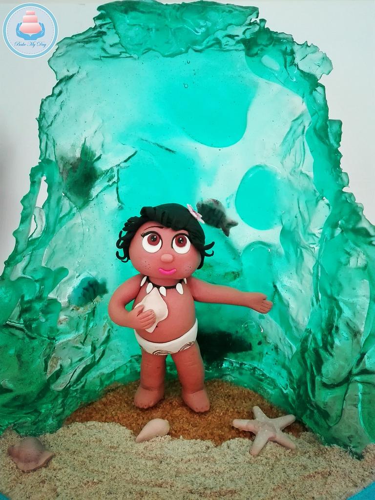 Baby Moana Cake Topper Cake By Bake My Day Cakesdecor