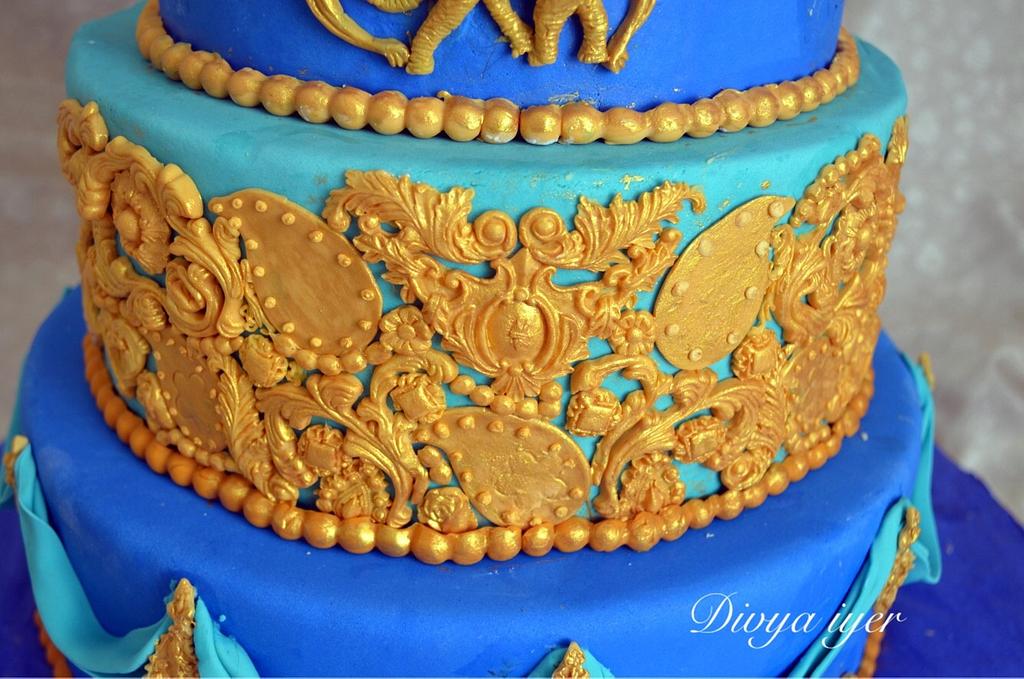 Indian wedding cake - Cake by Divya iyer - CakesDecor